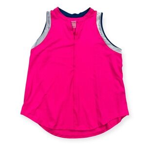 NEW Lucky in Love Tank Top Size XL Pink Vaportex Athletic Tennis Golf Quick Dry